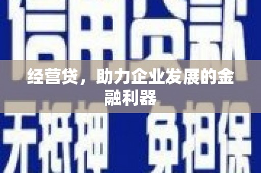 门源经营贷，助力企业发展的金融利器