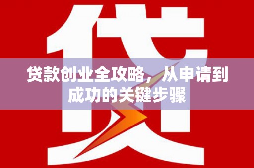 门源贷款创业全攻略，从申请到成功的关键步骤