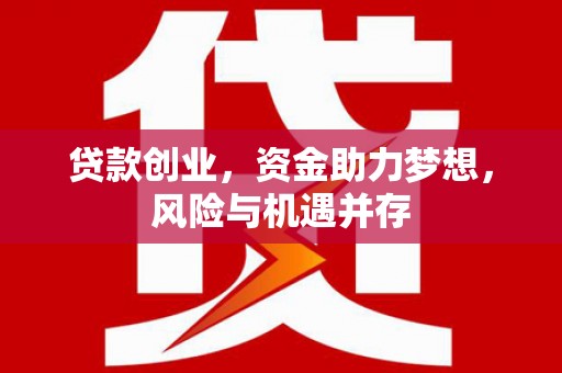 门源贷款创业，资金助力梦想，风险与机遇并存