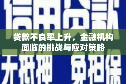 门源贷款不良率上升，金融机构面临的挑战与应对策略