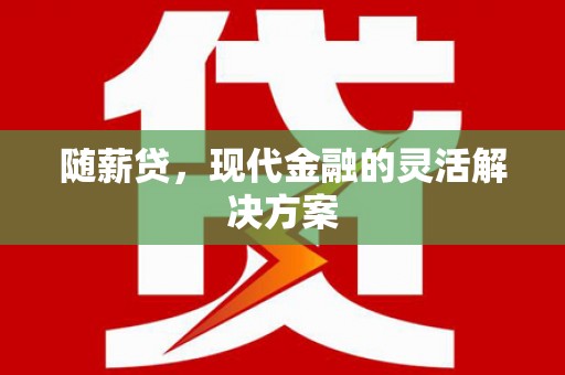 门源随薪贷，现代金融的灵活解决方案