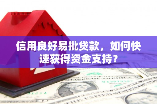 门源信用良好易批贷款，如何快速获得资金支持？