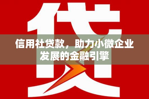 门源信用社贷款，助力小微企业发展的金融引擎