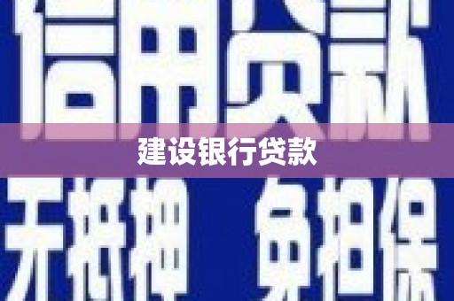 门源建设银行贷款