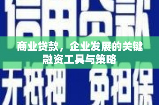 门源商业贷款，企业发展的关键融资工具与策略