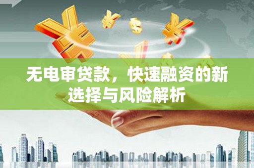 门源无电审贷款，快速融资的新选择与风险解析