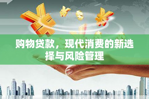 门源购物贷款，现代消费的新选择与风险管理