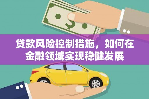门源贷款风险控制措施，如何在金融领域实现稳健发展