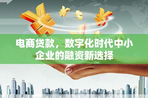 门源电商贷款，数字化时代中小企业的融资新选择
