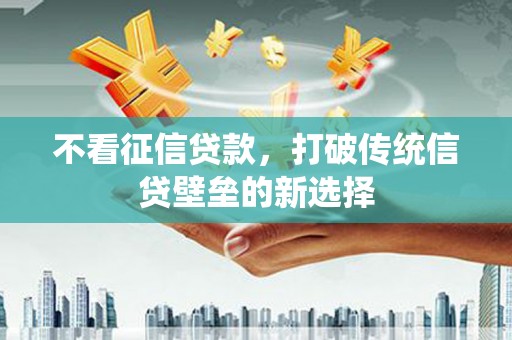 门源不看征信贷款，打破传统信贷壁垒的新选择