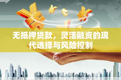 门源无抵押贷款，灵活融资的现代选择与风险控制