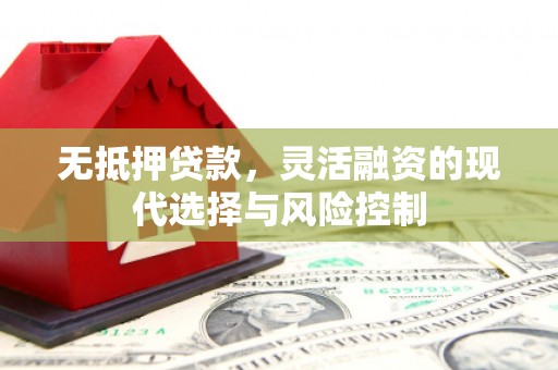 门源无抵押贷款，灵活融资的现代选择与风险控制