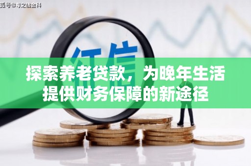 门源探索养老贷款，为晚年生活提供财务保障的新途径