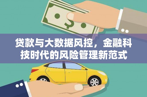 门源贷款与大数据风控，金融科技时代的风险管理新范式