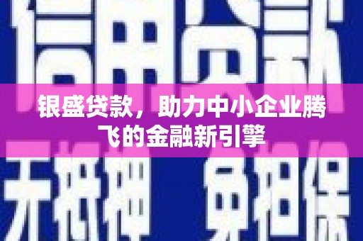 门源银盛贷款，助力中小企业腾飞的金融新引擎