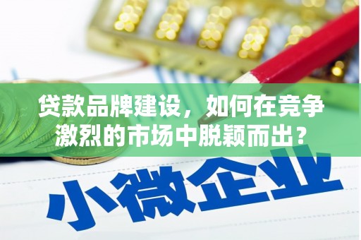 门源贷款品牌建设，如何在竞争激烈的市场中脱颖而出？