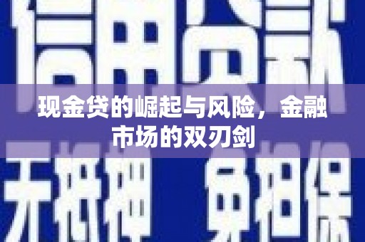门源现金贷的崛起与风险，金融市场的双刃剑