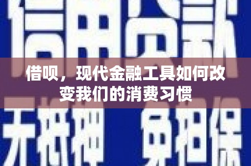 门源借呗，现代金融工具如何改变我们的消费习惯