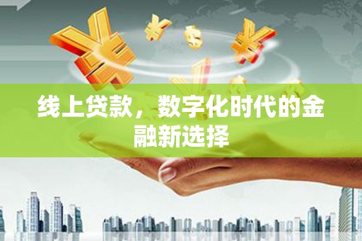 门源线上贷款，数字化时代的金融新选择