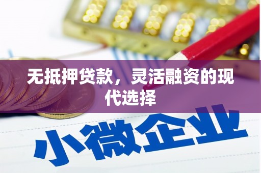 门源无抵押贷款，灵活融资的现代选择