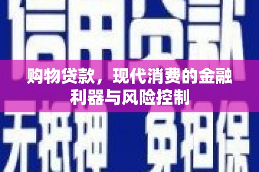 门源购物贷款，现代消费的金融利器与风险控制