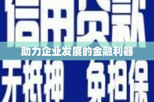 门源助力企业发展的金融利器
