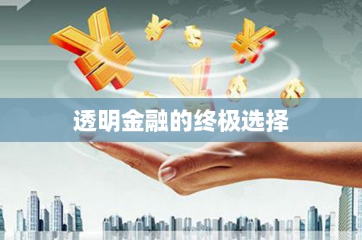 门源透明金融的终极选择