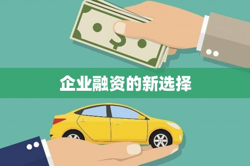 门源企业融资的新选择