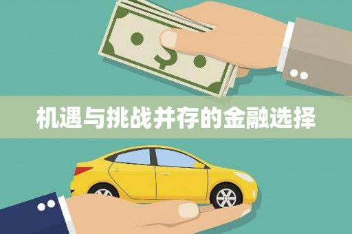 门源机遇与挑战并存的金融选择