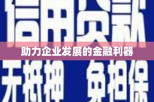 门源助力企业发展的金融利器